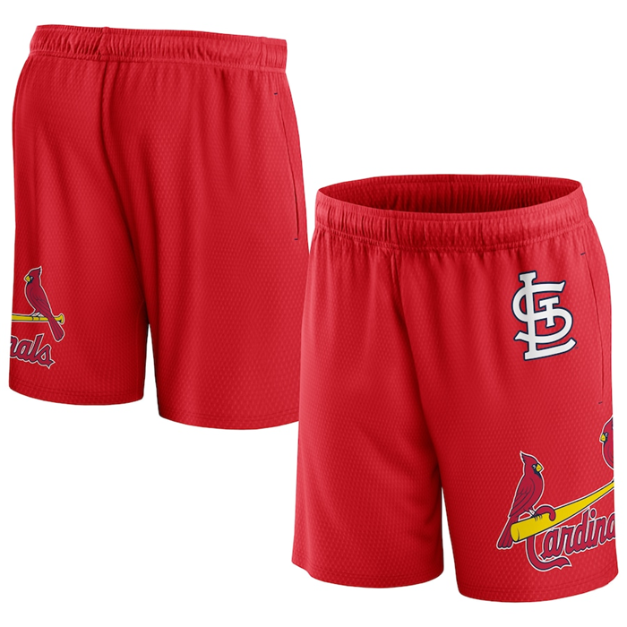 Men's St. Louis Cardinals Red Clincher Mesh Shorts